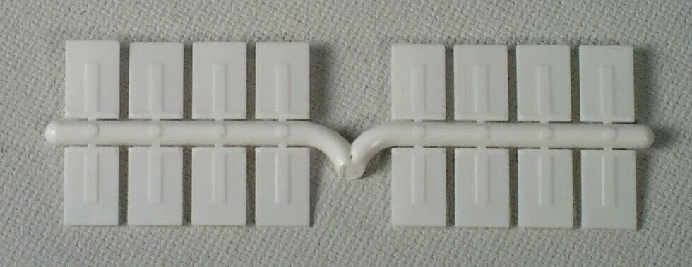 #50005 - Mud Flaps - Plastic-White (Pkg. 16)