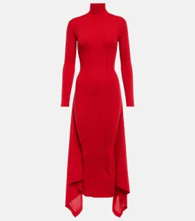 Alaia Cashmere and silk midi dress