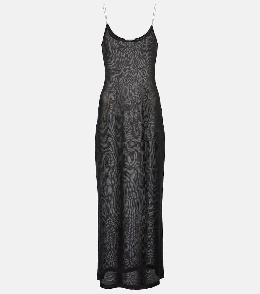 Alaia Sheer knitted midi dress