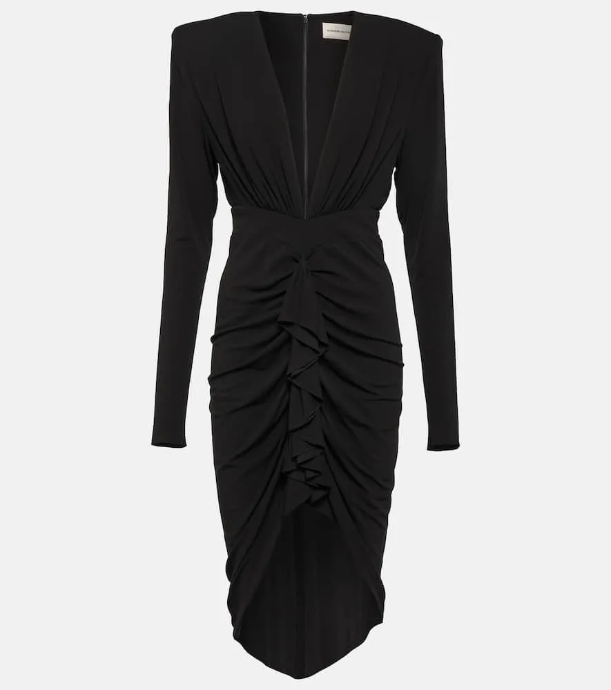 Alexandre Vauthier Draped jersey midi dress