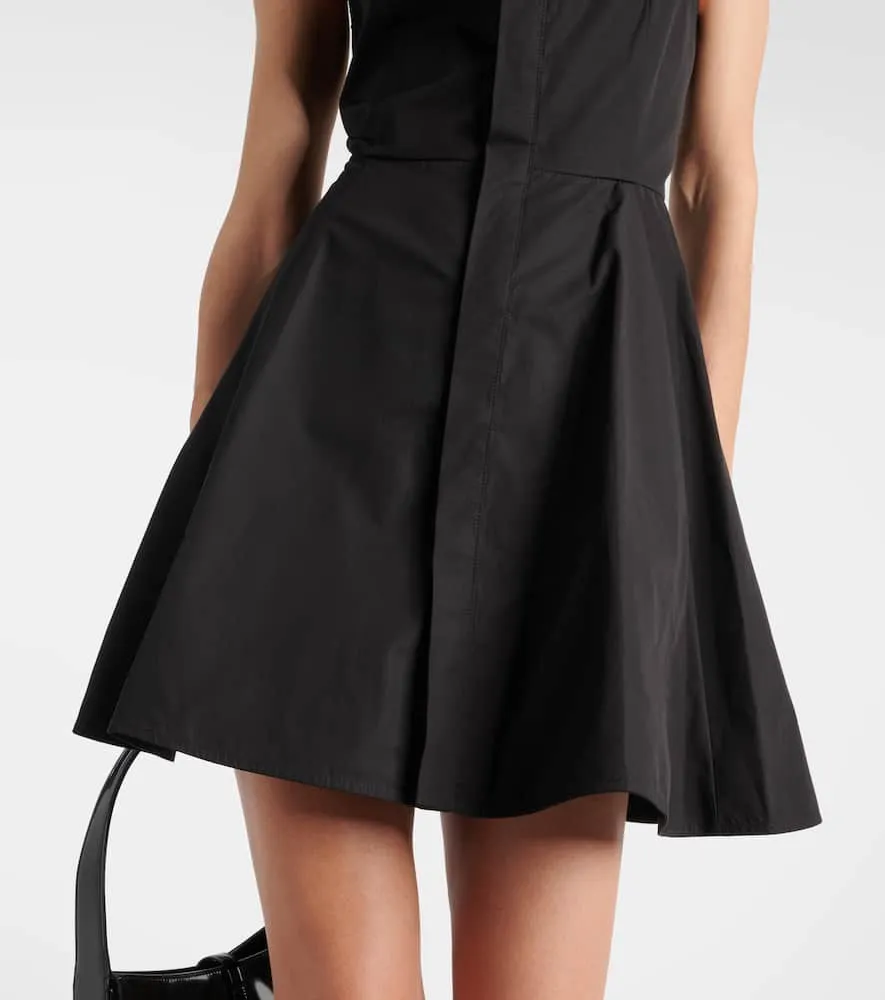 Ami Paris Godet cotton poplin shirt dress