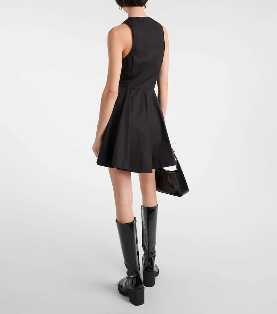 Ami Paris Godet cotton poplin shirt dress