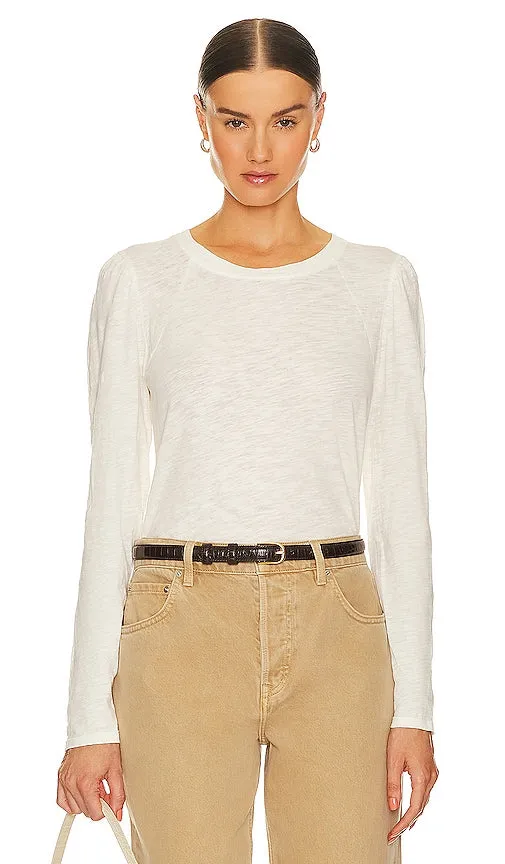 Bobi Long Sleeve Tee in Ivory