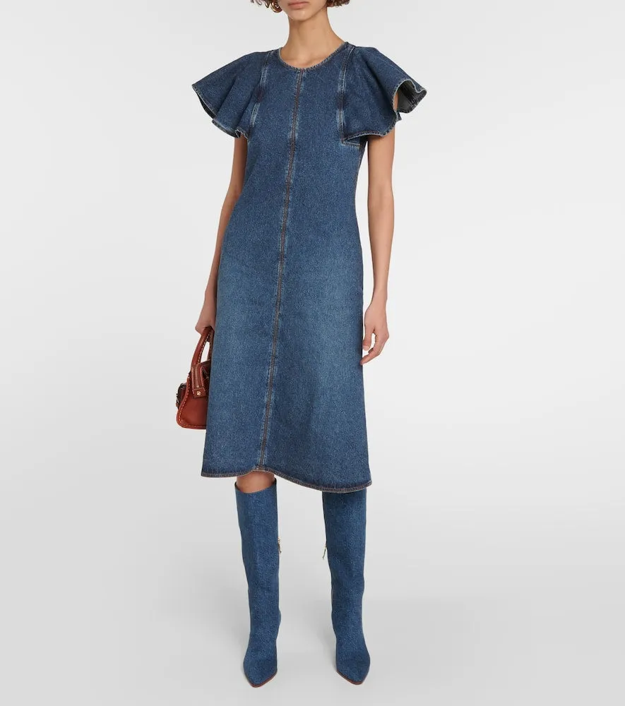 Chloe Denim midi dress