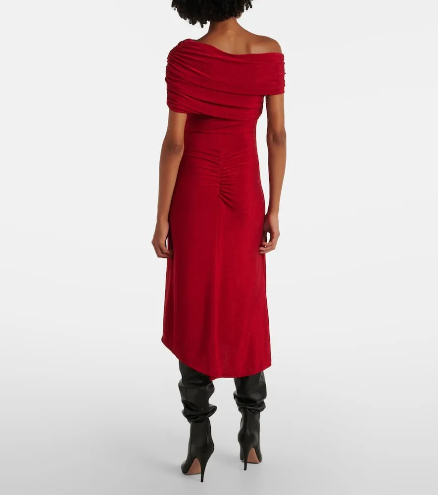 Diane von Furstenberg Agustin lam√É¬© midi dress