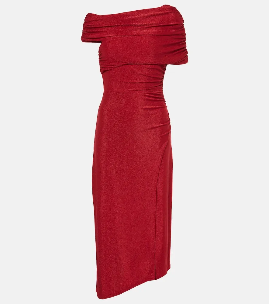 Diane von Furstenberg Agustin lam√É¬© midi dress