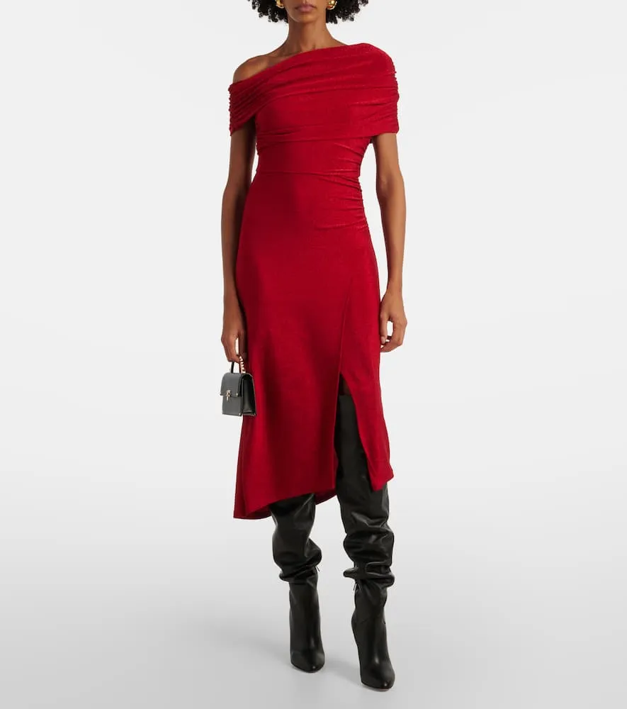 Diane von Furstenberg Agustin lam√É¬© midi dress