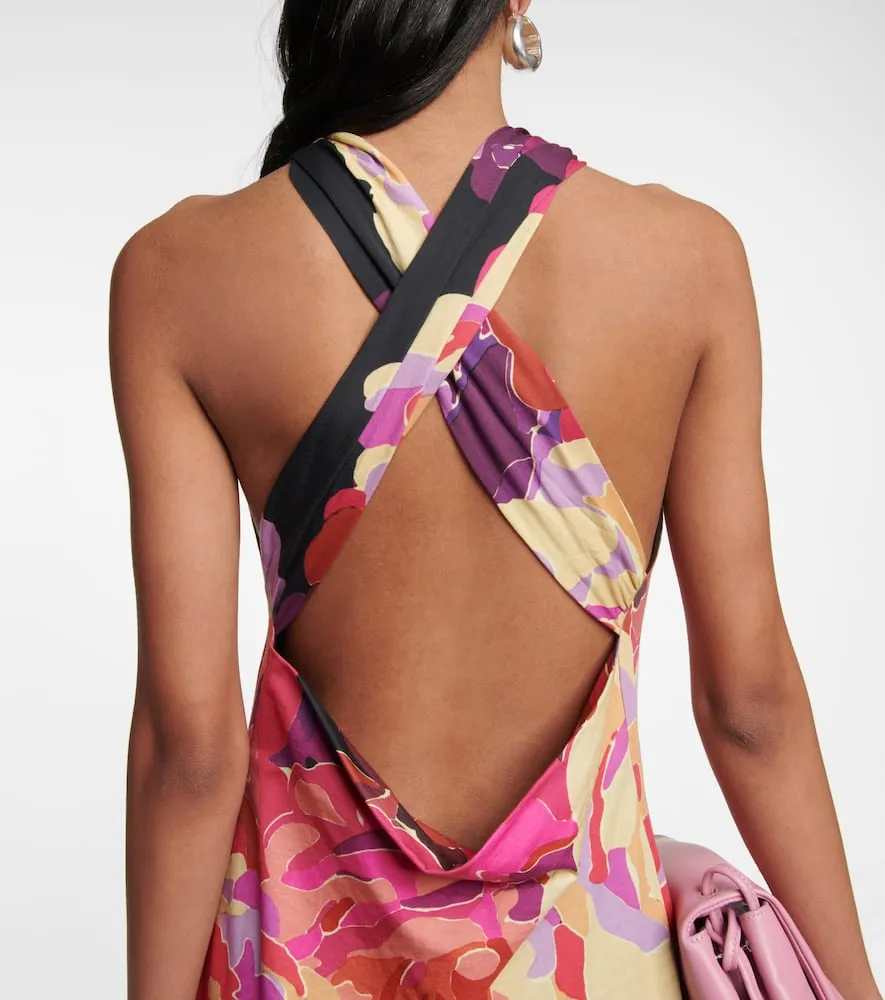 Dries Van Noten Floral cotton midi dress
