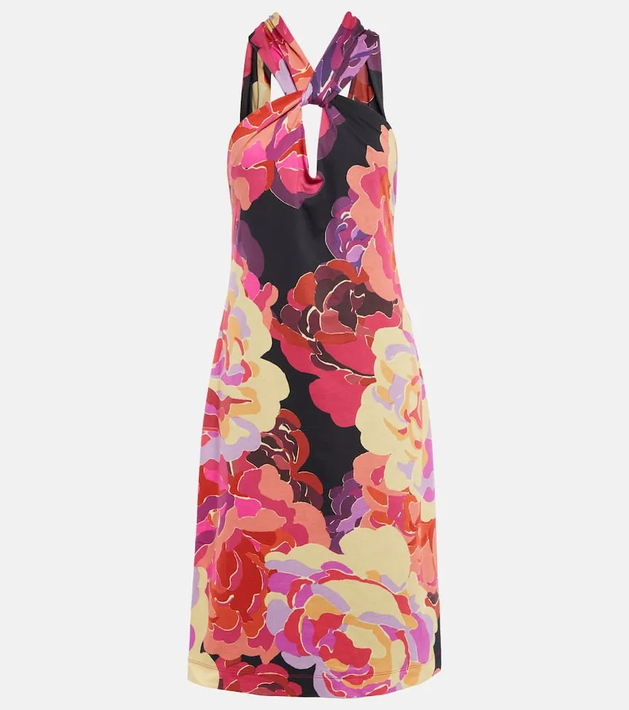 Dries Van Noten Floral cotton midi dress