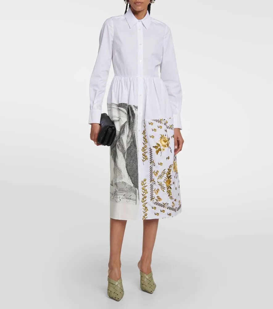 Erdem Sutton printed cotton shirt dress