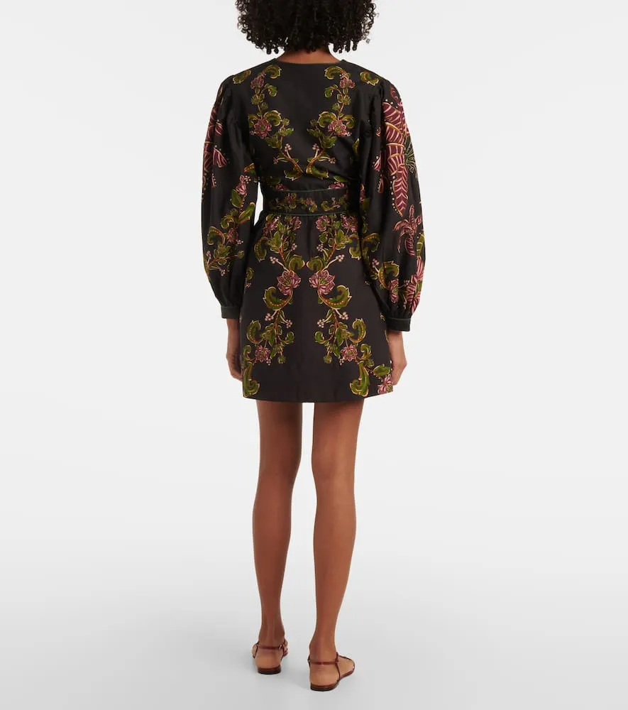 Farm Rio Ravenala floral cotton shirt dress