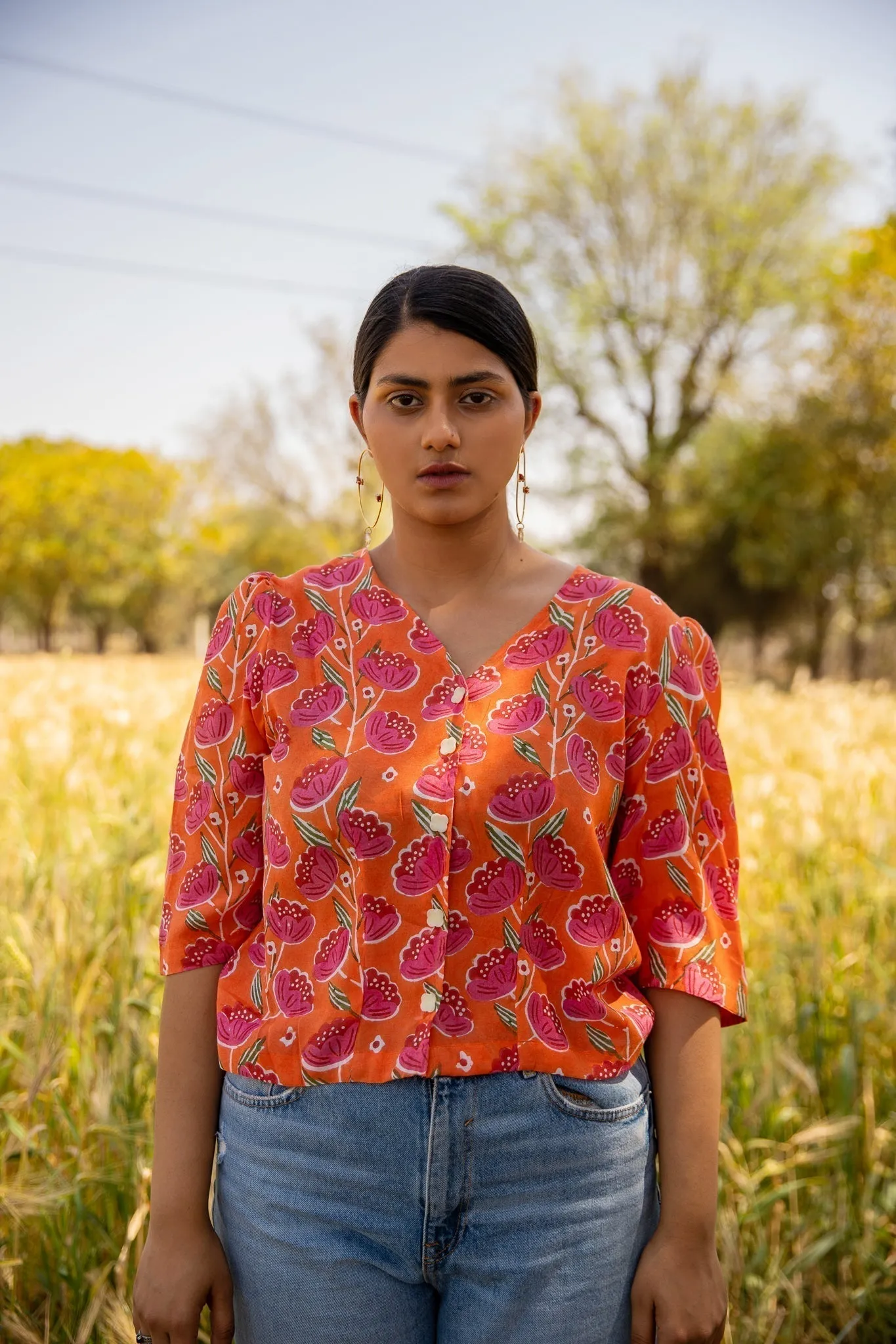 Mila V-neck Shirt