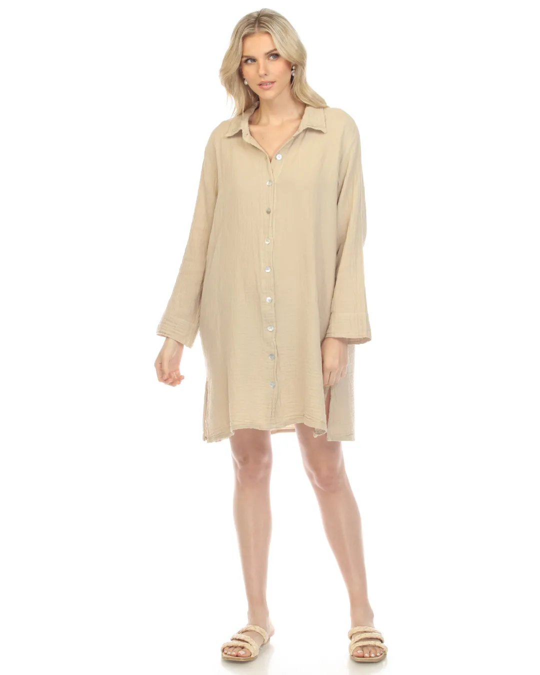 Short Shell Shirt Dress