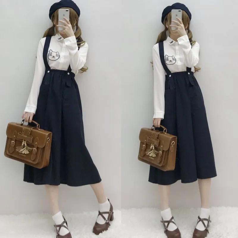 Whisper Suspender Mori Dress